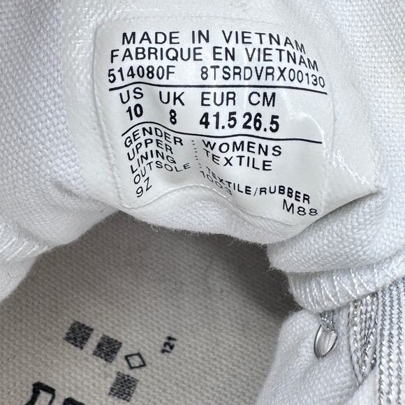 Converse Chuck Taylor All Star High Top Sneakers‎ Womens 10 Sparkle Silver Gray - Picture 11 of 11